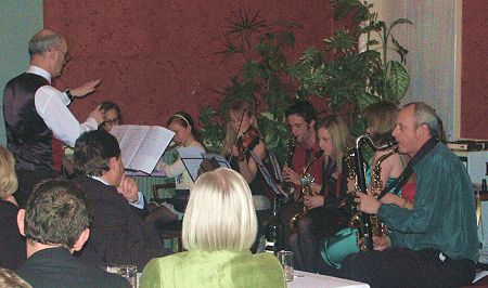 The orchestra at Bradford's Party. Pic:HN